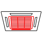 Կասետային օդորակիչների ներսի բլոկներ